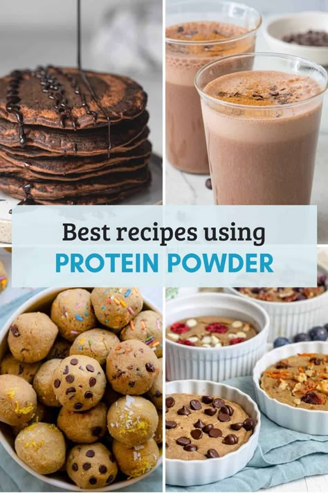 Things To Do With Vanilla Protein Powder, Protein Powder Shake Recipes To Lose, Healthy Smoothie Recipes With Protein Powder, Protein Powder Dinner Recipes, Protein Powder Recipes Snacks, Purely Inspired Organic Protein Recipes, Sweet Protein Recipes, Stuff To Make With Protein Powder, What Can I Make With Protein Powder