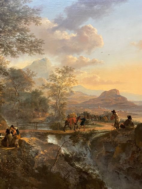 Romantic Era Paintings Romanticism, Old Masters Paintings Landscapes, Classic Paintings Landscape, Romanticism Landscape, Old Art Painting, Classical Paintings, Painting Classic, Creation Art, Historical Painting