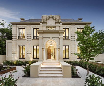 French Provincial Homes Melbourne (16) Modern French Provincial, French Provincial Home, Provincial Home, Luxury Boat, Classic House Exterior, French Style Homes, Neoclassical Architecture, Traditional Exterior, House Outside Design