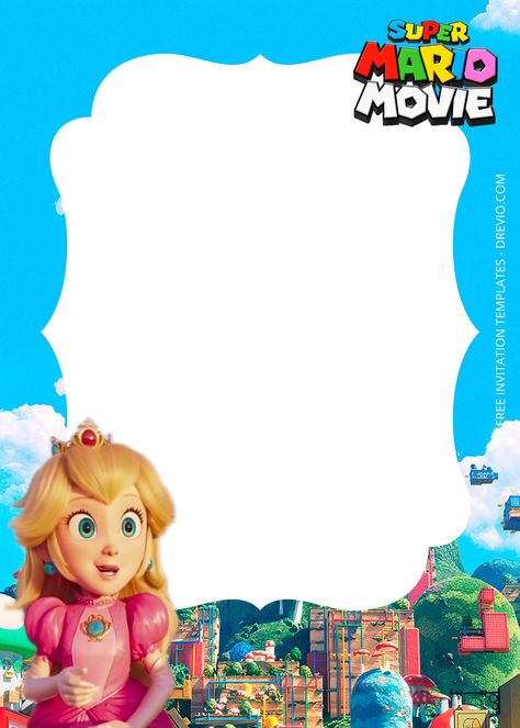 8+ Super Mario Castle Birthday Invitation Templates | Download Hundreds FREE PRINTABLE Birthday Invitation Templates Princess Peach Birthday Invitations, Princess Peach Invitations, Super Mario Castle, Mario Castle, Castle Birthday Invitation, Princess Peach Party, Daisy Invitations, Castle Birthday, Peach Party