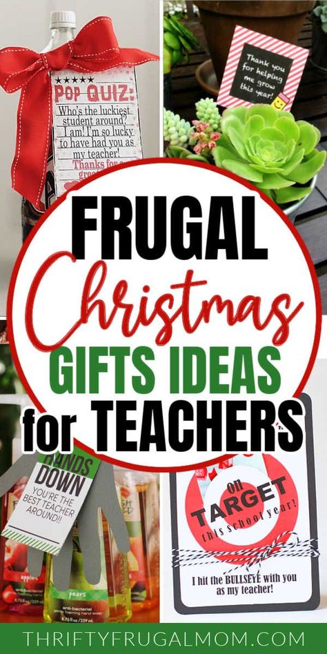 The perfect, budget friendly teacher Christmas gifts! Simple, practical ideas that are sure to be loved and easy and cheap enough that they won't stress you out. Staff Teacher Christmas Gifts, Fun Teacher Gifts Christmas, Christmas Boss Gifts, Bulk Coworker Gifts, Easy Cheap Teacher Christmas Gifts, Holiday Appreciation Gifts, Para Christmas Gifts From Teacher, Cheap Teacher Christmas Gifts Easy Diy, Pre K Teacher Gifts Christmas