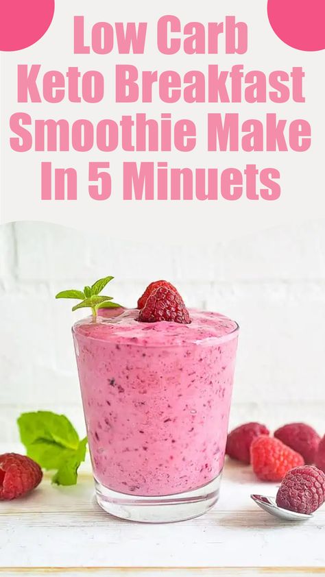 Low Carb Keto Breakfast Smoothie (Ready in 5!!) Recipes With Monk Fruit Sweetener, Low Carb Keto Breakfast, Low Carb Smoothie, No Carb Breakfast, Low Carb Smoothie Recipes, Low Carb Milk, Keto Breakfast Smoothie, Keto Smoothie, Keto Fruit