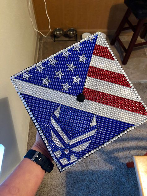 Air Force Graduation Cap, Military Graduation Cap, Army Graduation Cap, Western Grad Caps, Graduation Cap Designs For Guys, Senior Caps, Air Force Graduation, Graduation Cap Designs College, Caps Design