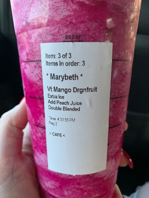 Starbucks drinks Blended Refresher Starbucks, Starbucks Refreshers Blended, Starbucks Drinks To Try Refreshers Blended, Starbucks Blended Refresher, Blended Starbucks Drinks Refreshers, Starbucks Drinks Dragon Fruit, Mango Dragon Fruit Starbucks, Dragon Fruit Refresher Starbucks, Fruity Starbucks Drinks