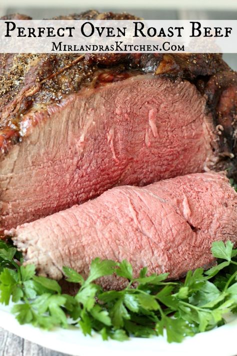 This Roast Beef only takes five minutes to get in the oven and comes out perfectly every time. Even cheap cuts of meat are sensational! Oven Roast Beef, Roast Beef Recipe, Roast Beef Recipes, Crockpot Cooking, Beef Recipe, Beef Tenderloin, Crockpot Meals, Balsamic Glaze, Roast Recipes