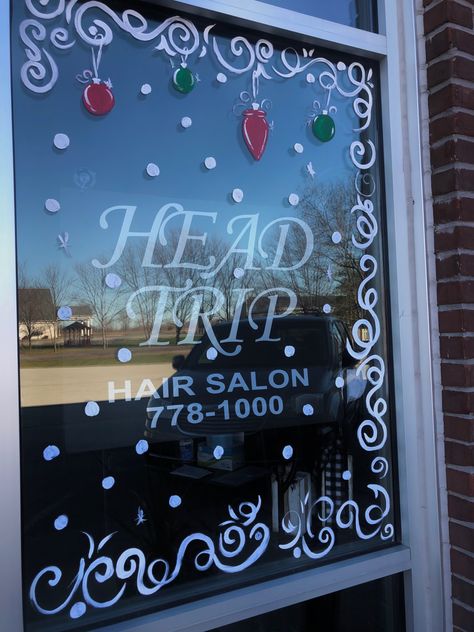 Window Paint, Xmas Window, Paint Decor, Christmas Window Painting, 2023 Christmas, Head Hair, Christmas Window, Window Painting, For Hair