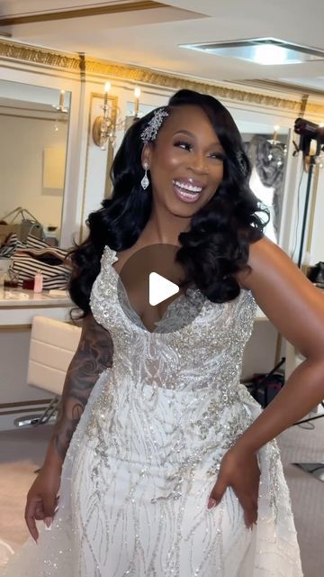 Pantora Bridal on Instagram: "Bridal drip, on point. 🔥😍our bride really is that girl!

Book your bridal gown appointment by clicking the link in our bio.

@juicylooks_mua
@tyrashairexperience
@thelegacycastle

@detailedeventsbylo

#pantorabridal #backsthatwow #weddingdress
#weddings #weddingdresses #curvy
#weddinggowns #bridalgown #weddinggown
#weddinginspo #blinggown #blingbride
#weddingdressinspiration #laceweddingdress
#bridalshower #curvybride #blackbride
#rehearsaldinner #weddinginspiration
#bridalinspiration #melanatedbride #bridalinspo" Pantora Bridal, Curvy Bride, Black Bride, Bridal Inspo, Bridal Inspiration, Wedding Dress Inspiration, Rehearsal Dinners, Bridal Gown, Dresses Wedding