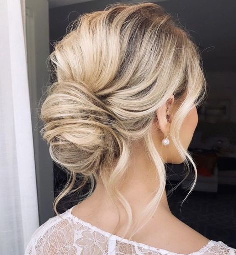 Bridesmaid Updo, Bride Updo, Beautiful Bridal Hair, Mother Of The Bride Hair, Romantic Updo, Bridal Hair Inspiration, Bridal Hair Updo, Updo Styles, Bridal Updo