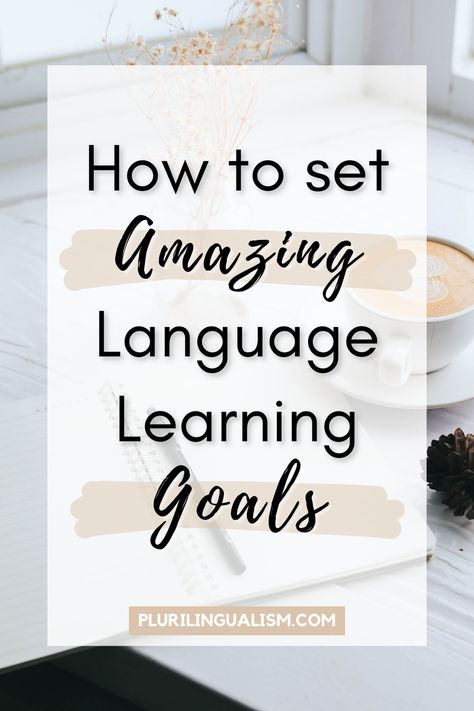 Setting goals is so important in all aspects of life, but especially when learning a language. Fluency is so abstract and making concrete and achievable goals is important to track progress and encourage yourself! This article has tons of tips and tricks to help you set the perfect goals today! 💪 Korean Language Learning For Beginners, Travel Spanish, Language Learning Goals, How To Spell Words, Learning Motivation, Words In Other Languages, Useful Spanish Phrases, Speak Japanese, Learning A Language