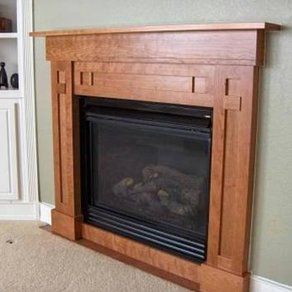 Love this from @custommade - http://www.custommade.com/fireplace-mantles/by/jeremiah-martin/ Craftsman Style Fireplace, Contemporary Fireplace Decor, Arts And Crafts Fireplace, Contemporary Fireplace Designs, Fireplace Mantel Designs, Craftsman Fireplace, Slate Fireplace, Fireplace Art, Candles In Fireplace