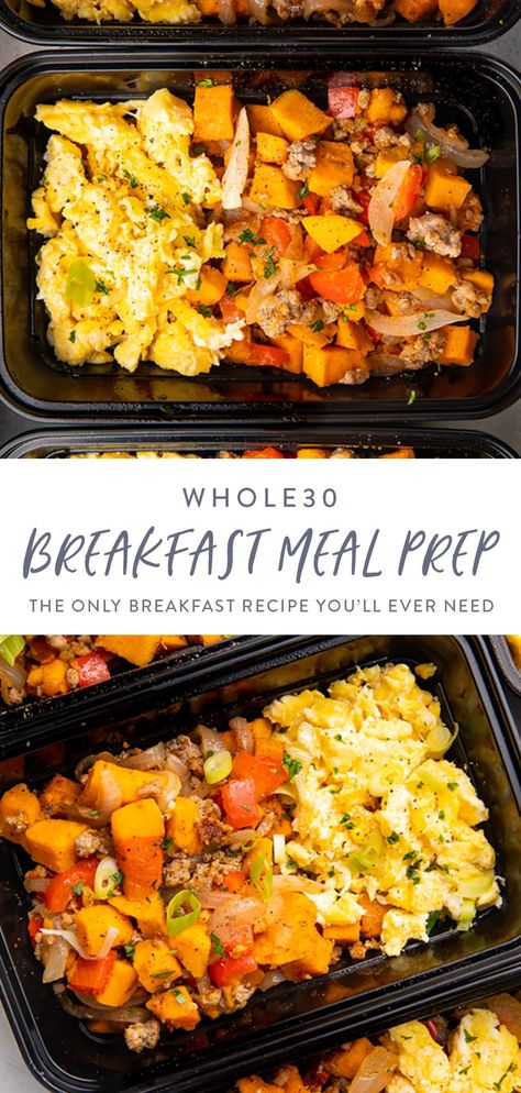 Meal Prep With Whole Foods, Whole Thirty Breakfast, Whole 30 Meal Prep Breakfast, Whole 30 Hashbrowns, Sheet Pan Breakfast Meal Prep, Whole 30 Breakfast Prep, Whole 30 Quick Lunch, 40 Aprons Whole30, 40/30/30 Macro Meals