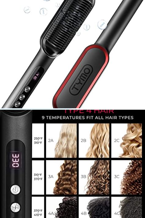 The TYMO Ring Plus Ionic Hair Straightener Brush is a highly effective tool to attain smooth and sleek hair. With its unique design and ionic technology, it straightens hair in no time. Tymo Hair Straightener Brush, Straightening Comb, Hair Brush Straightener, Sleek Hairstyles, Styling Tools, Hair Straightener, Straight Hairstyles, Beauty And Personal Care, Hair