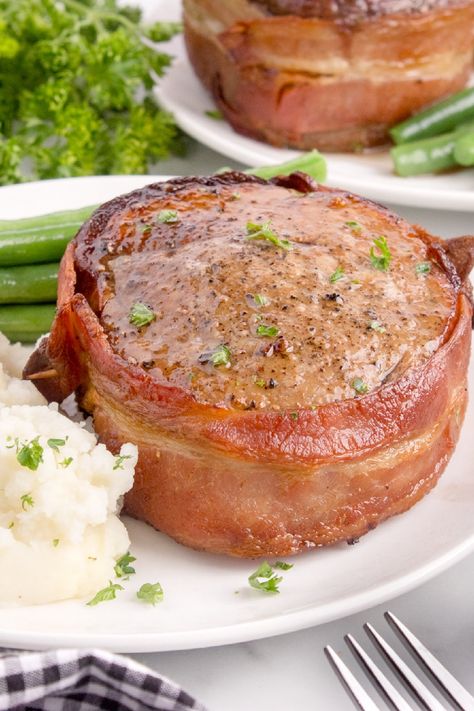 Air Fryer Filet Mignon - Kitchen Divas How To Cook Bacon Wrapped Filet Mignon, Bacon Wrapped Chuck Tender Filet, Bacon Wrapped Filet Mignon Air Fryer, Filet Mignon Air Fryer, Air Fryer Filet Mignon, Air Fryer Filet, Bacon Wrapped Filet Mignon, Bacon Wrapped Steak, Airfry Recipes