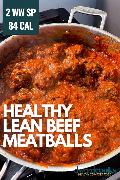 healthy lean beef meatballs weight watchers Lean Ground Beef Meatballs, Healthy Ground Beef Meatballs, Healthy Meatballs Beef, Healthy Meatballs Recipes, Cooking Meatballs In Sauce, Healthy Beef Meatballs, Lean Meatballs, Cooking Meatballs, Meatballs In Sauce