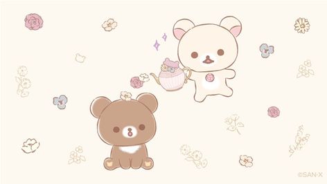 Rilakuma Wallpapers, Mac Backgrounds, Rilakkuma Wallpaper, Computer Paper, Mac Wallpaper, Cute Pastel Wallpaper, Iphone Wallpaper App, Macbook Wallpaper, Kawaii Stationery