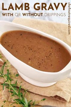 Roast Lamb Gravy Recipe, Gravy For Lamb Chops, Gravy For Lamb Roast, Lamb Roast Side Dishes, Leg Of Lamb Sauce Recipes, Side Dishes For Lamb Roast, Gravy For Lamb, Lamb Sauces, Lamb Dinner Sides