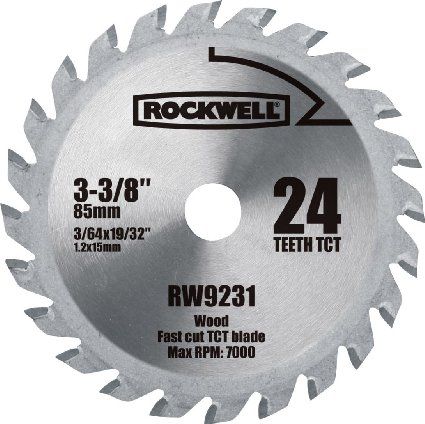 Rockwell RW9231 VersaCut 3-3/8-inch 24T Carbide-tipped Circular Saw Blade - Amazon.com Mini Circular Saw, Best Circular Saw, Woodworking Saws, Circular Saw Blade, Scroll Saw Patterns Free, Circular Saw Blades, Scroll Saw Patterns, Saw Blades, Circular Saw