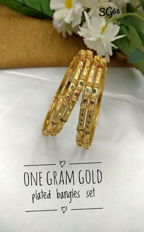 Gold Sheet Bangles, Light Weight Gold Bangles Design, Band Tattoos, 1 Gram Gold Jewellery, Forearm Band Tattoos, Gold Sheets, Choli Dress, Gold Jewels Design, Gold Bangles For Women