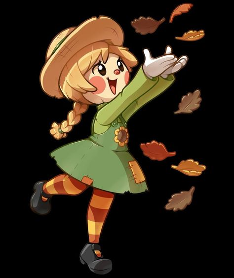 Cute Scarecrow girl Girl Scarecrow, Cute Scarecrow, Scarecrow, Straw Hat, Level Up, Cute Art, Straw, Character Design, Zelda Characters