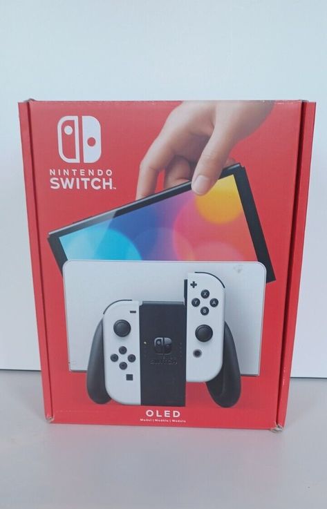 Nintendo Switch OLED Model HEG-001 Handheld Console - 64GB - White Nintendo Switch System, Handheld Console, Switch Nintendo, Nintendo 3ds Xl, Nintendo Switch Oled, Ds Games, Wii Games, Video Games Nintendo, Nintendo 3ds