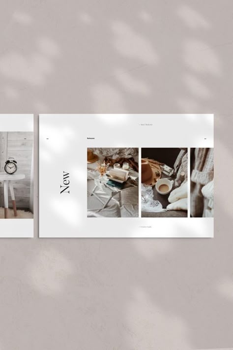 블로그 디자인, 포트폴리오 레이아웃, Template Brochure, Media Kit Template, Brochure Layout, Website Design Layout, Minimal Web Design, Media Kit, Layout Template