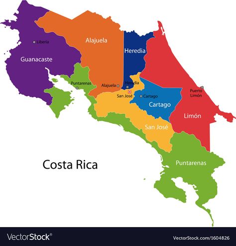 Costa Rica Aesthetic, Rica Aesthetic, Puerto Limon, Costa Rica Map, Costa Rican Food, San Jose Costa Rica, Puntarenas, Costa Rican, Illustrated Map