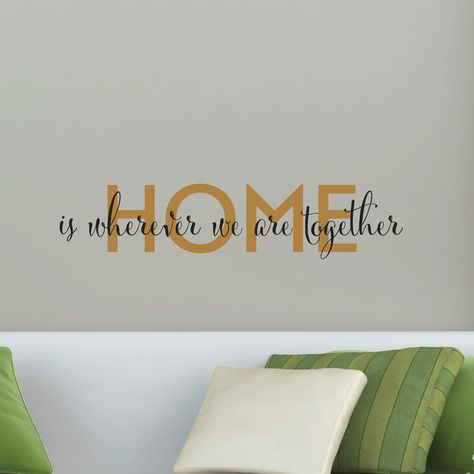 Home Is Wherever We Are Together Mommy Daughter Outfits, Vinyl Wall Quotes, Wall Quotes Decals, Mommy Daughter, We Are Together, Mom Stuff, Family Fashion, Wall Quotes, Home Is Where