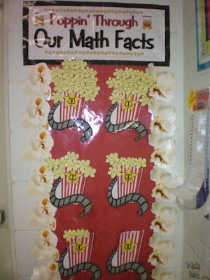 Once everyone in class has mastered their facts (sight words, counting, whatever), the whole class is treated to a popcorn party. Hollywood Theme Classroom, Popcorn Theme, Pumpkin Math, Math Wall, Clutter Free Classroom, Math Fluency, Math Fact Fluency, Popcorn Party, Math Methods