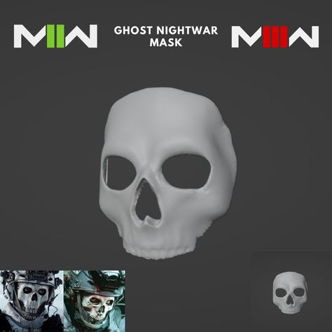 MW2 MW3 Ghost NightWar Mask Cosplay 3D Model Call Of Duty Sims 4 Cc, Sims 4 Mask Cc, Call Of Duty Ghosts, Sims 4 Characters, Ghost Faces, Banner Ads, Call Of Duty, The Sims, Sims Cc