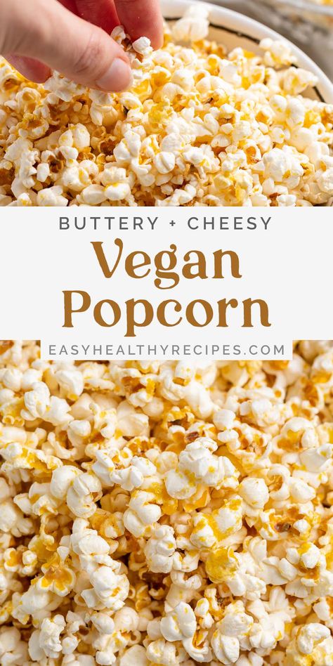 Vegan Popcorn Recipes, Popcorn Stovetop, Homemade Popcorn Flavors, Wfpb Snacks, Nutritional Yeast Popcorn, Vegan Popcorn, Gluten Free Popcorn, Syrup Recipes, Vegan Facts