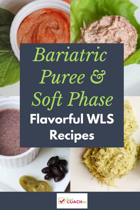 Soft and Pureed Recipes After Bariatric Surgery. Tons of flavorful recipes using beans, salsa, eggs and more to keep variety in your diet while you are limited in your pureed phase after Gastric Sleeve or Bypass. #weightlosssurgery #pureedphase #pureedrecipes #gastricsleeve #gastricbypass Bariatric Bypass Pureed Recipes, After Gastric Bypass Recipes, Soft Diet Bariatric, Sleeve Surgery Recipes, Soft And Pureed Foods, Bariatric Recipes Sleeve Week 5, Soft Foods After Bariatric Sleeve, Bariatric Blended Recipes, Bariatric Puréed Food