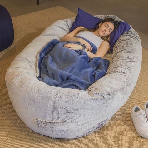 💥$29.99 Last Day💥Fluffy Human Dog Bed Dog Bed For Humans, Worlds Biggest Dog, Nap Benefits, Bed Inspired, Big Dog Beds, Human Dog Bed, Human Dog, Fetal Position, Improve Productivity