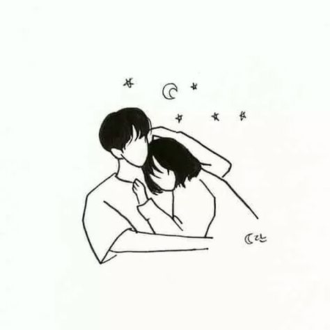 Couple Illustration Drawing, 심플한 그림, Minimal Drawings, Minimalist Drawing, Cute Couple Drawings, Couple Illustration, Cute Love Cartoons, Love Illustration, Mini Drawings