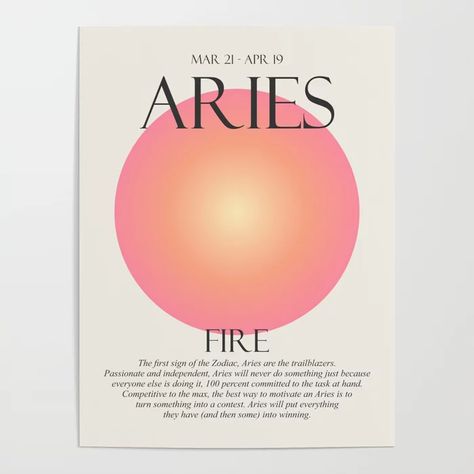 Buy Aries Zodiac Aura Gradient Poster by Artsthick. Worldwide shipping available at Society6.com. Just one of millions of high quality products available. Aries Aura Poster, Aries Aura, Aries Poster, Aries Vibes, Zodiac Aura, Gradient Poster, Aries Ram, Aura Gradient, Print Outs