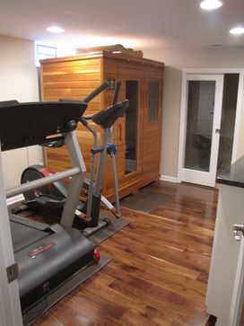 basement home gym and sauna Home Gym Sauna, Motel Ideas, Home Gyms Ideas Garage, Basement Sauna, Basement Home Gym, Basement Gym Ideas, Gym Sauna, Tanning Beds, Indoor Sauna