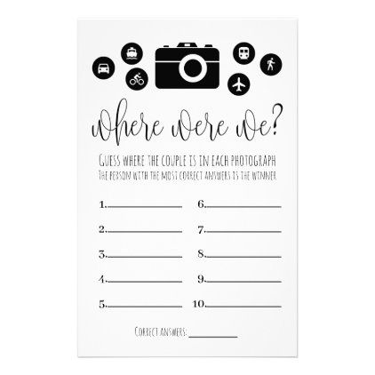 Bridal Shower Games Where Were We Stationery Bridal Shower Games Couples, Couple Shower Games, Bride Game, Couples Bridal Shower, Couple Wedding Shower, Wedding Shower Games, Shower Supplies, Bridal Shower Game, Couple Shower