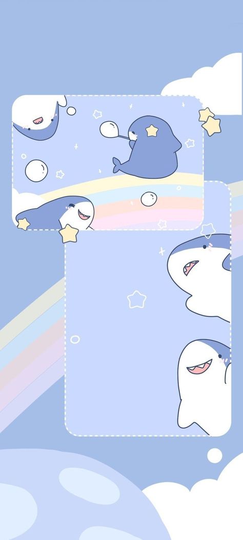 Cute Blue Wallpapers Aesthetic Cartoon, Teal Kawaii Wallpaper, Cute Wallpapers Shark, Kawaii Shark Wallpaper, Shark Cartoon Wallpaper, Shark Cute Wallpaper, Shark Iphone Wallpaper, Cute Shark Wallpaper, Animated Shark