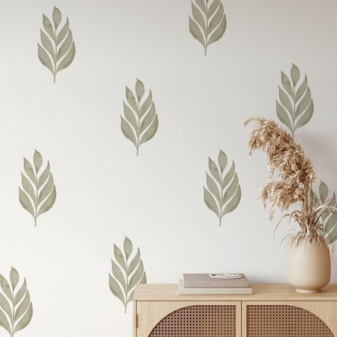 Achieve your dream home with our minimalist boho wall decals suitable for any room. It will look perfect in living room, office or kids room too. A wall decal is one of the latest trends in home decor. Arrange the stickers individually across the entire wall as you prefer. They're easy to apply and they will not leave residue on your walls! The self-adhesive decal material is precisely tested and selected to ensure premium quality and the easiest application for our customers. THE PRICE IS PER NUMBER OF SETS.  EACH SET CANTAINS 3 SHEETS IN A3 FORMAT (DIMENSIONS: 42 x 29,7 cm / 16.5 x 11.7 inch) Leaf On Wall, Wall Stickers Kitchen, How To Paint Leaves On Wall, Wall Decal Ideas, Boho Wall Stickers Bedroom, Boho Wall Stickers, Wall Sticker, Botanical Wall Decals, Wall Decal