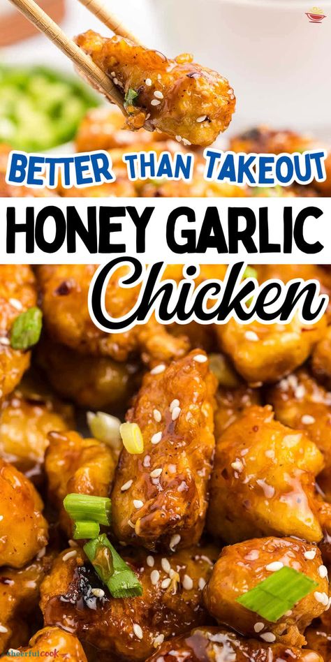 Honey Garlic Chicken Bites, Sauteed Vegetables Recipe, Garlic Chicken Bites, Easy Honey Garlic Chicken, Orange Chicken Crock Pot, Chicken Bites Recipes, Garlic Chicken Recipe, Easy Family Dinner, Honey Garlic Sauce