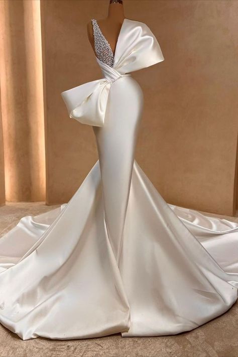 As this morning Valdrin Sahiti Wedding, Bridal Satin Dress, Beautiful Gown Designs, Valdrin Sahiti, Mermaid Gown Prom, Sparkly Wedding Dress, Classy Gowns, Classy Wedding Dress, Fancy Wedding Dresses