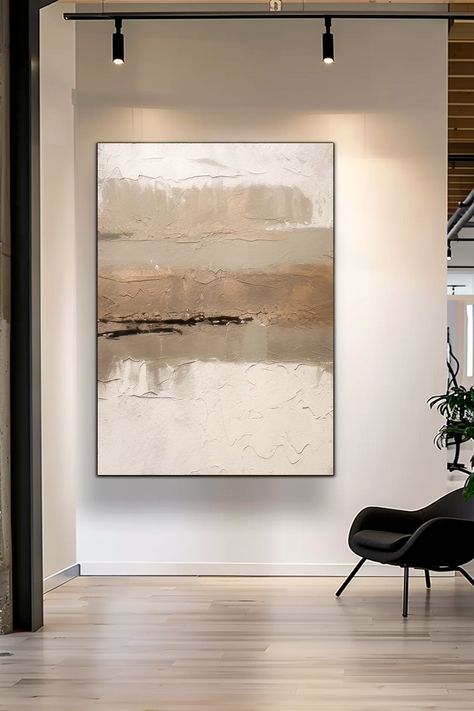 Original handmade textured abstract painting featuring layers of beige and cream tones with rich textures and subtle contrasts Textured Abstract Painting, Beige Wall Art, Beige Wall, Beige Tones, Subtle Elegance, Beige Walls, Art Original, Color Splash, Unique Pieces