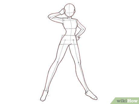 How to Draw Sailor Moon: 6 Steps (with Pictures) - wikiHow Funny Sailor Moon, Draw Sailor Moon, Sailor Moon Pose, Body Base Drawing, Moon Drawing, Anime Base, Female Anatomy, Drawing Base, Drawing Tips