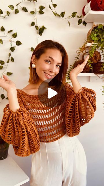 Crochet Boho Top, Crochet Top Outfit, Boho Crochet, Diy Crochet, Crochet Tutorial, Crochet Top, Amigurumi, Wool, Top Outfits