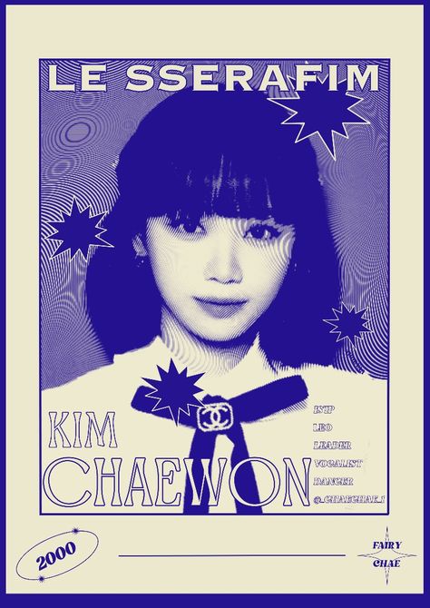 Kim chaewon le sserafim poser 🫶 Chaewon Drawing, Pop Posters, Kim Chaewon, Blue Flame, Blue Poster, Brand Kit, Kpop Posters, Blue Flames, Vintage Poster Art