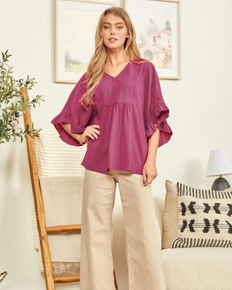 You were made for magenta💕 Magenta Poncho Blouse $38 #theatticboutique #shoplocal #shopsmall #shopwinters #fallfashion #falloutfit #fallstyle #whattowear #ootd #outfitinspo Poncho Blouse, Small Shop, What To Wear, Fall Outfits, Autumn Fashion, Ootd, Boutique, Outfit Inspo, Quick Saves