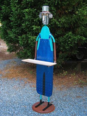 I.B. JimBoB and I Feed The Birds | Flickr - Photo Sharing! Southern Yards, Garden Scarecrow, Garden People, Old Ironing Boards, Scarecrows For Garden, Ironing Boards, Lawn Art, Garden Junk, Deco Nature