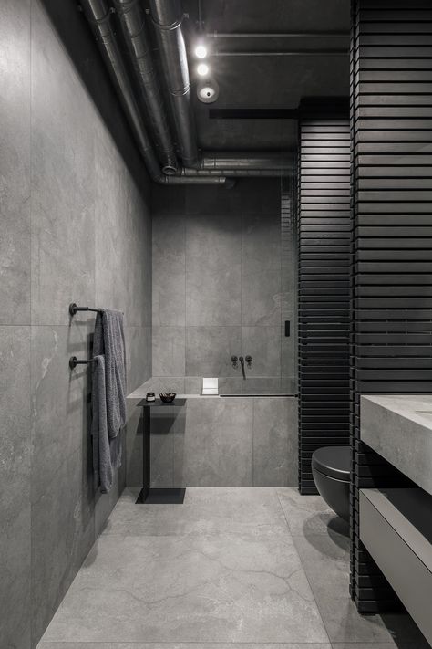 Interior Design Examples, Minimal Bathroom, Minimal Interior Design, Loft Interior Design, Loft Interior, Loft Interiors, Towel Warmer, Loft Design, Design Del Prodotto