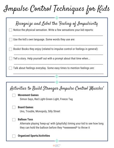 Impulse Control Worksheets, Behavior Worksheets, Play Therapy Activities, Counseling Tips, Impulse Control, Impulsive Behavior, Counseling Psychology, School Social Work, Activities For Teens