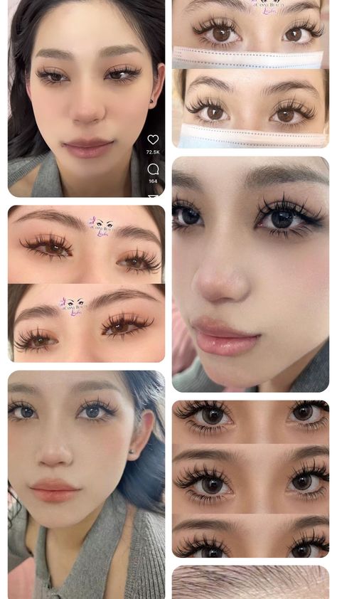 wide eyes round eyes manhua lash inspiration board extensions Thai Lash Extensions, Manwha Lash Extensions, Anime Lashes Extensions, Manga Lashes Extensions, Manhwa Lashes, Anime Eyelash Extensions, Anime Lash Extensions, Eyelash Mapping, 3d Lash Extensions