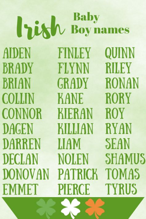 Irish Baby Boy Names - DadTypical Celtic Baby Names, Irish Baby Boy Names, Celtic Names, Irish Boy Names, Irish Girl Names, Irish Baby Names, Boys Names, Unique Baby Boy Names